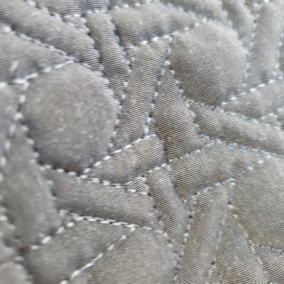 Gallery Quilted Jacket Coat Womens Small Black 4 Pockets Cinched Back Classic - Picture 12 of 15